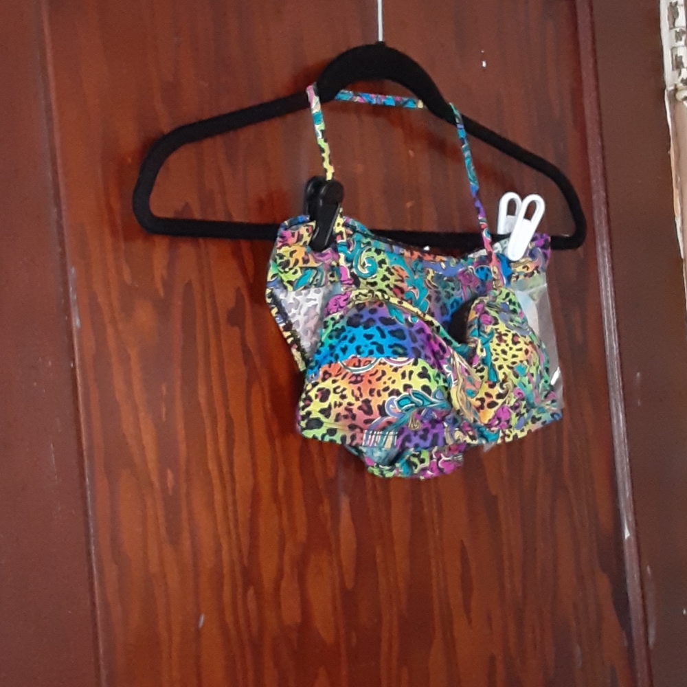 Aqua Soleil bikini set xs  NWT multi color